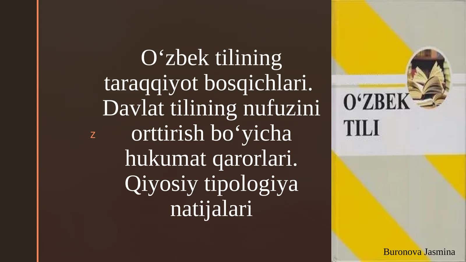 Oʻzbek tilining taraqqiyot bosqichlari 1