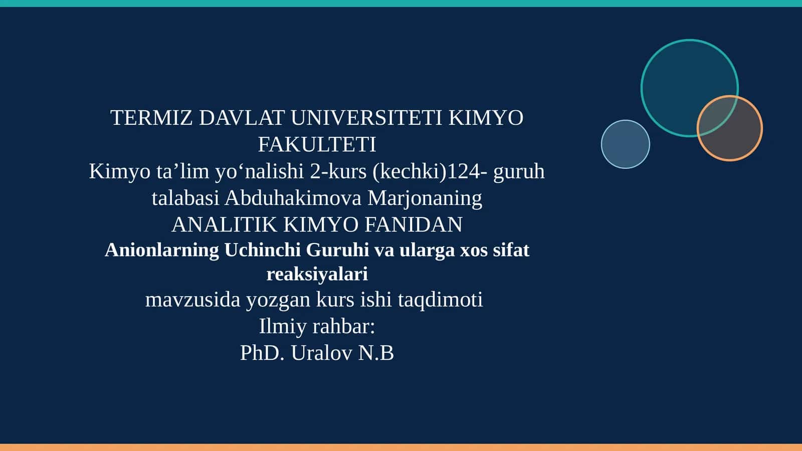 Analitik Kimyo Fanidan 1