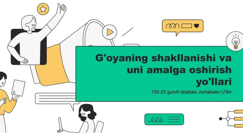 G'oyaning shakllanishi va uni amalga oshirish yo'llari 1