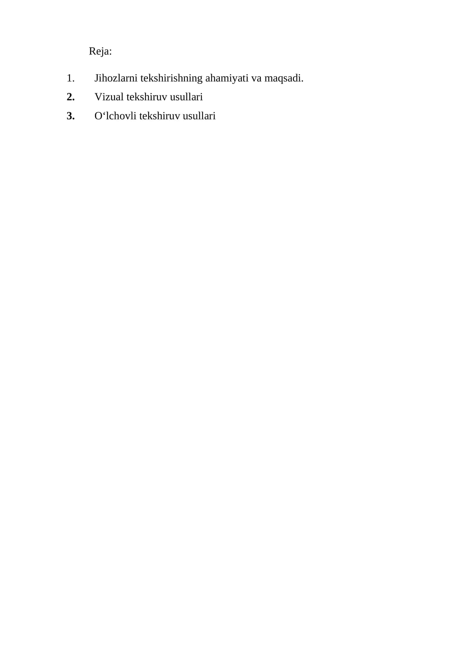 Jihozlarni tekshirish usullari 1