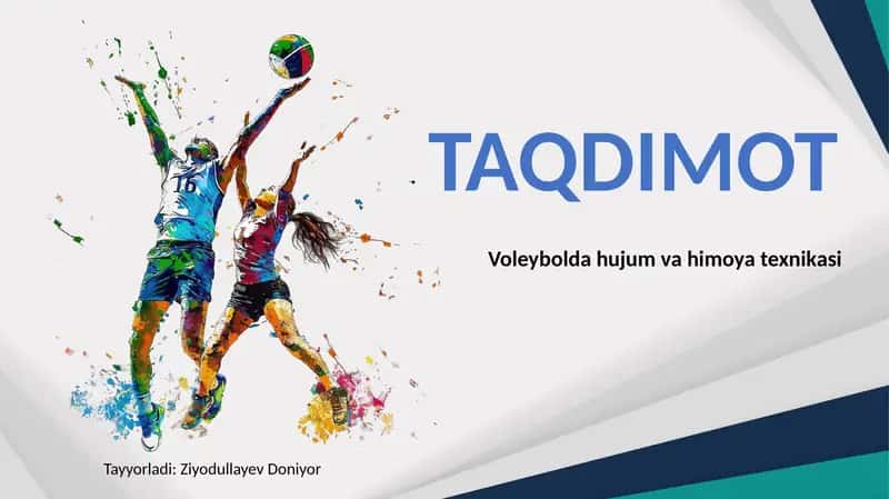 Voleybolda hujum va himoya texnikasi 1