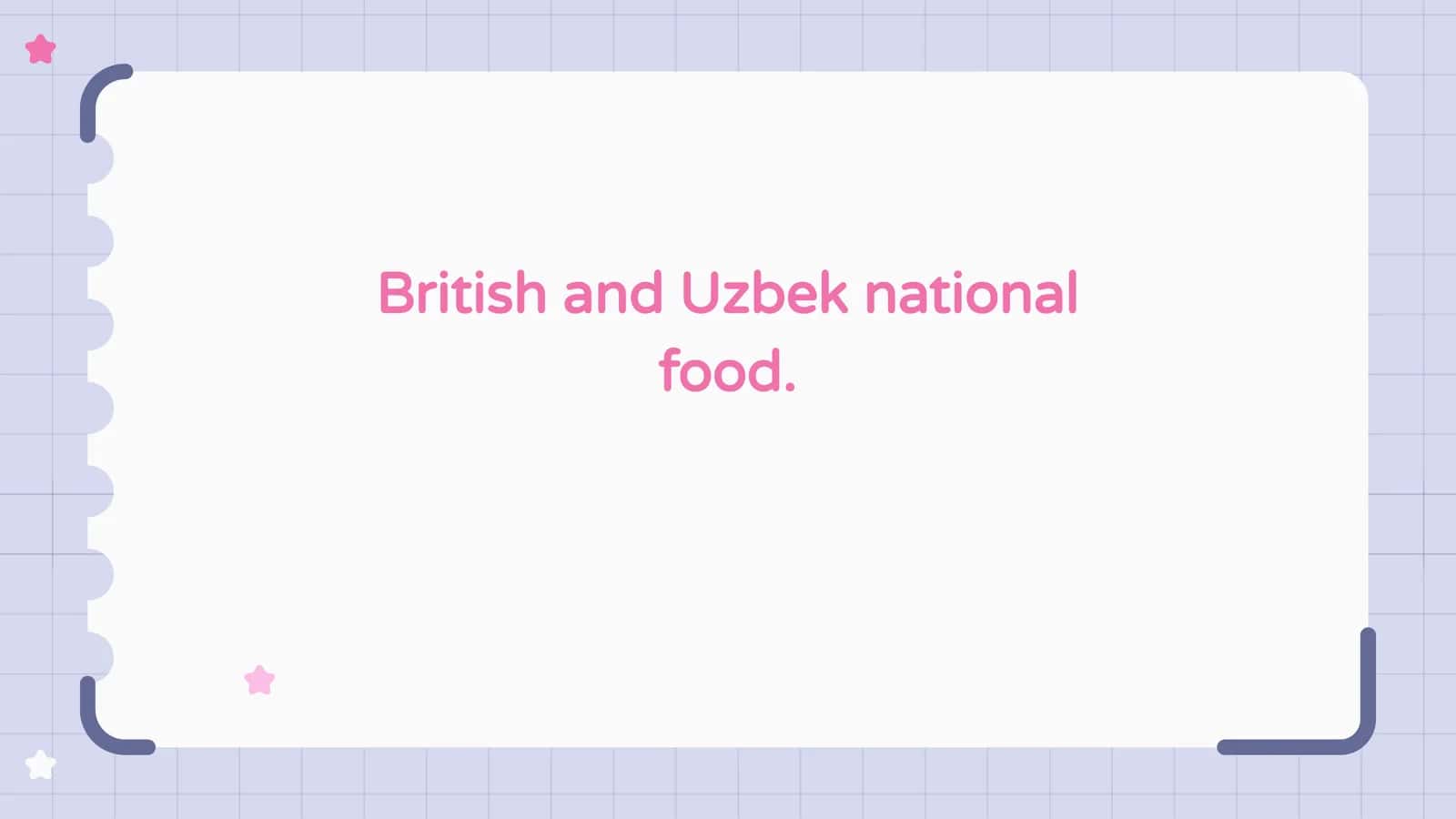 British and Uzbek national food 1