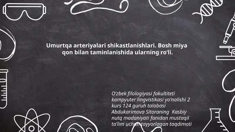 Umurtqa arteriyalari shikastlanishlari 1