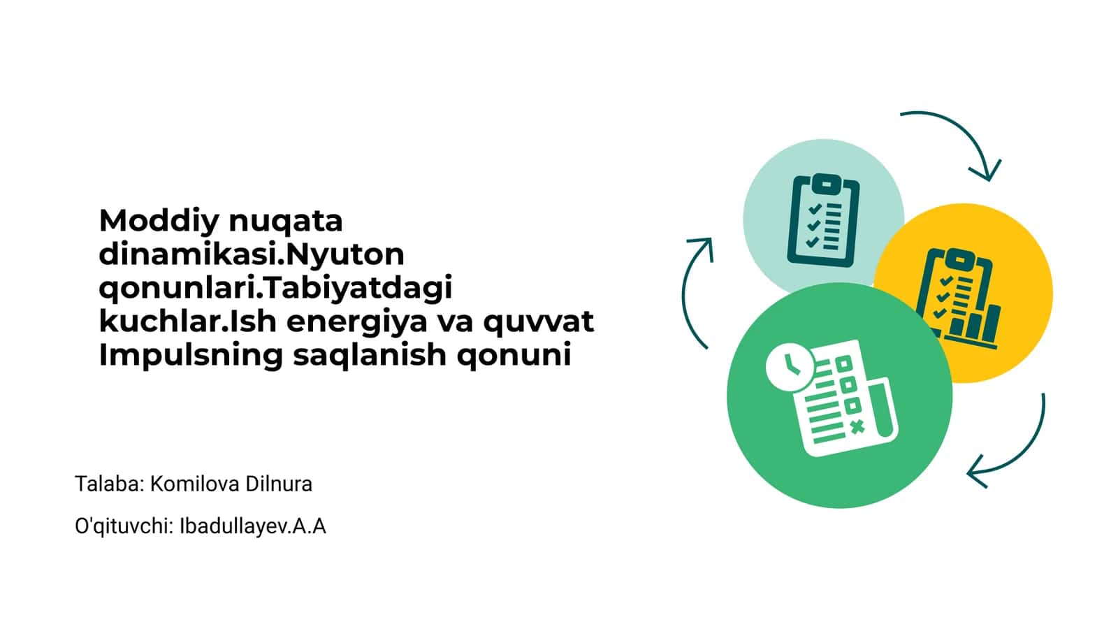 Moddiy nuqata dinamikasi 1