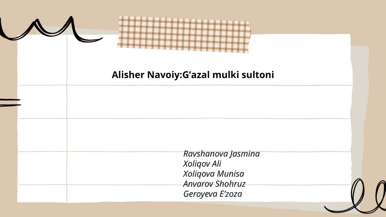 Alisher Navoiy: Gʼazal mulki sultoni 1