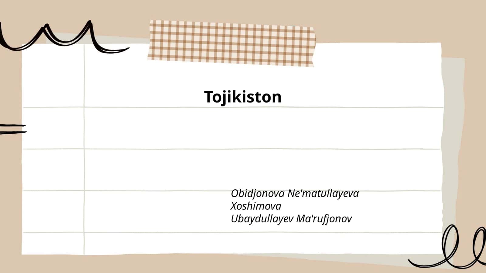 Tojikiston Geografik Joylashuvi va Hududi 1