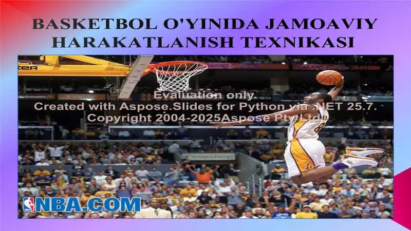 BASKETBOL O'YINIDA JAMOAVIY HARAKATLANISH TEXNIKASI 1