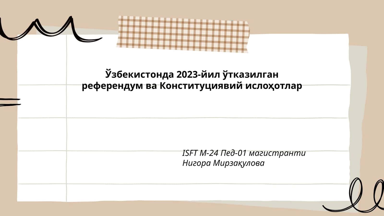 ISFT М-24 Пед-01 магистранти Нигора Мирзақулова 1