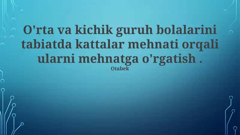 Tabiat Sinfxonasida: Kattalar Mehnatini Kuzatish 1