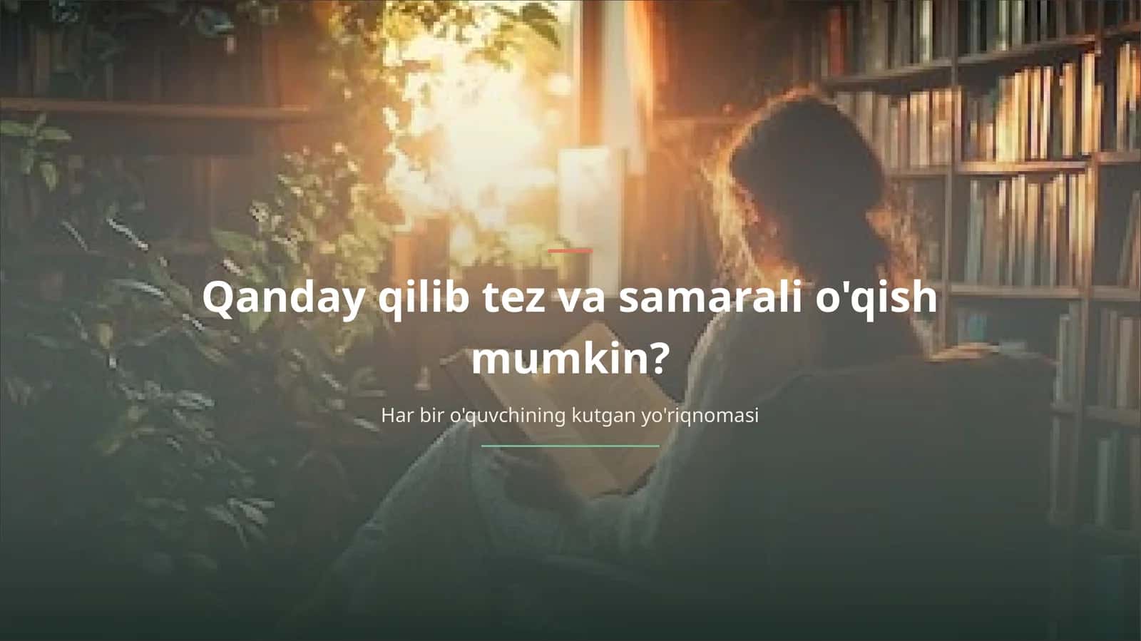 “Tez o‘qish sirlari (imtihon uchun lifehack + reja bilan)” 1