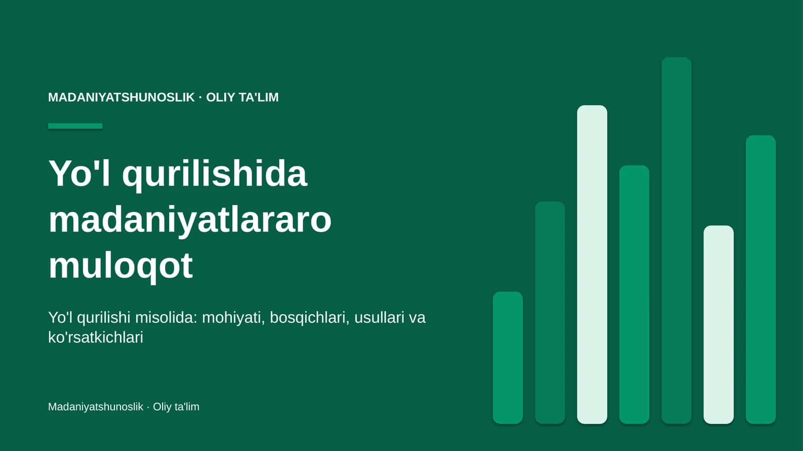 Yo'l qurilishida madaniyatlararo muloqot 1