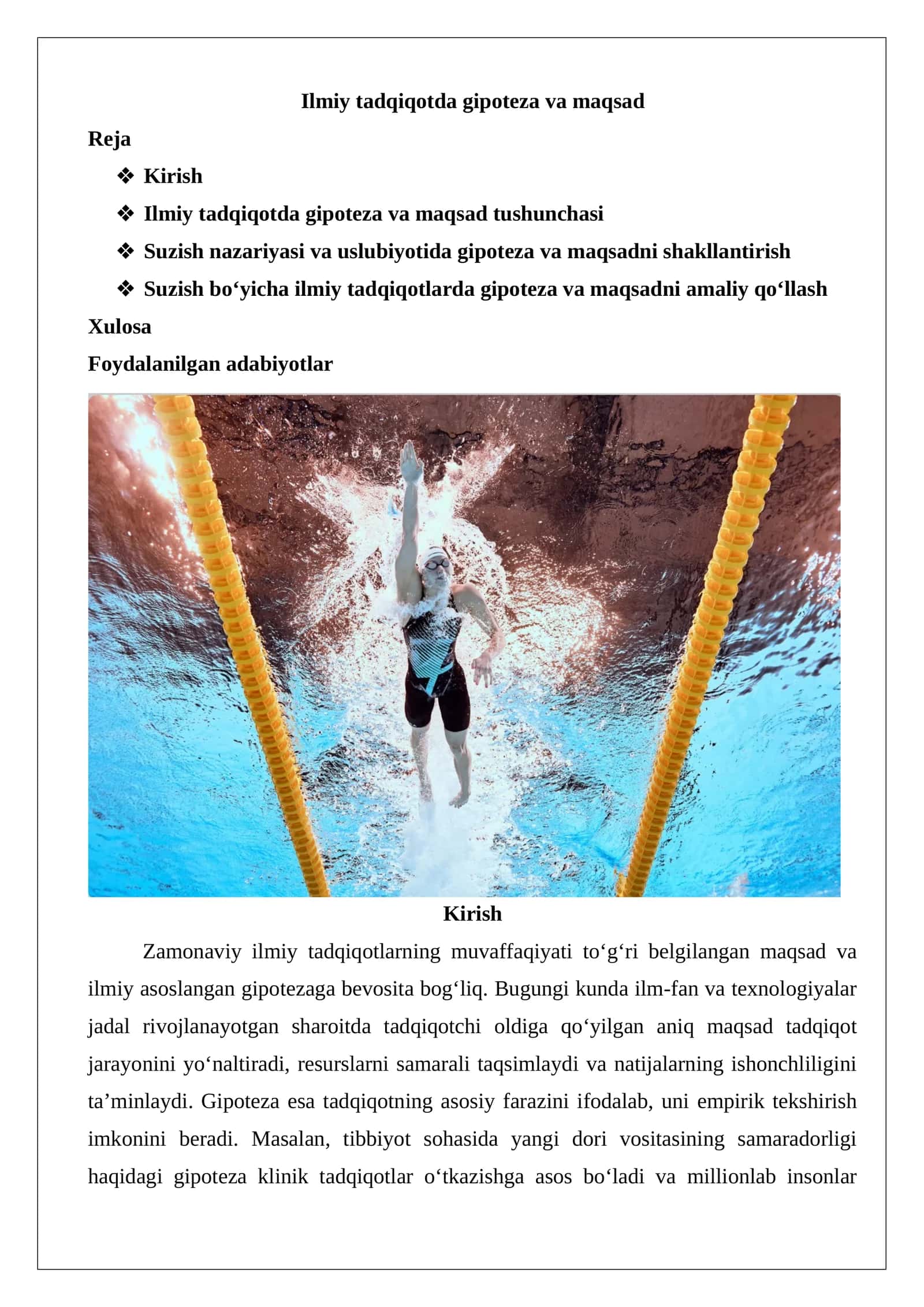 Ilmiy tadqiqotda gipoteza va maqsad 1