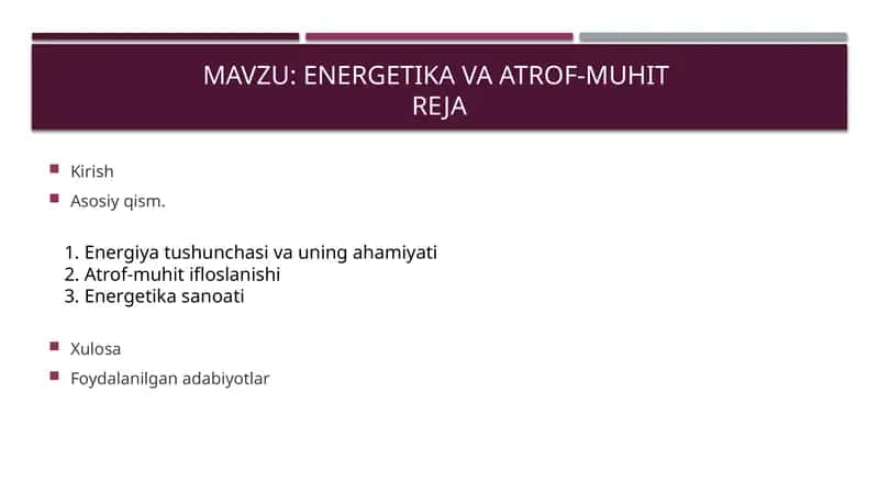 Energetikava atrof-muhit 1