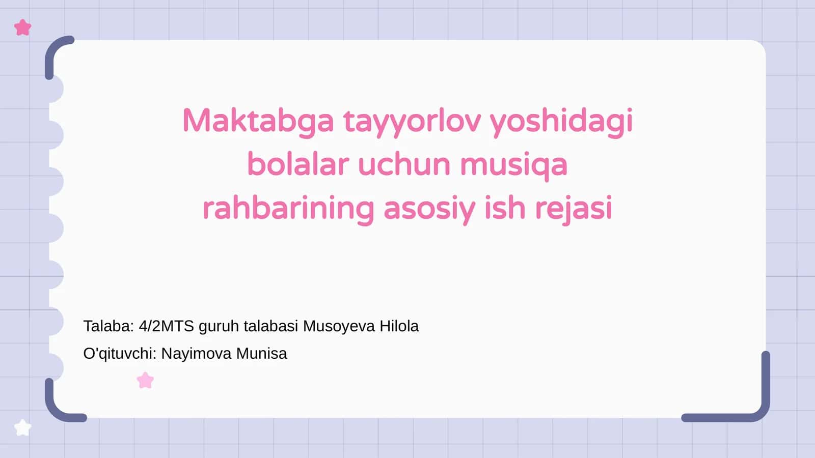 Bolalar uchun musiqa tayyorlov 1