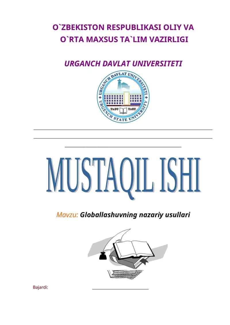 Globallashuvning nazariy usullari 1