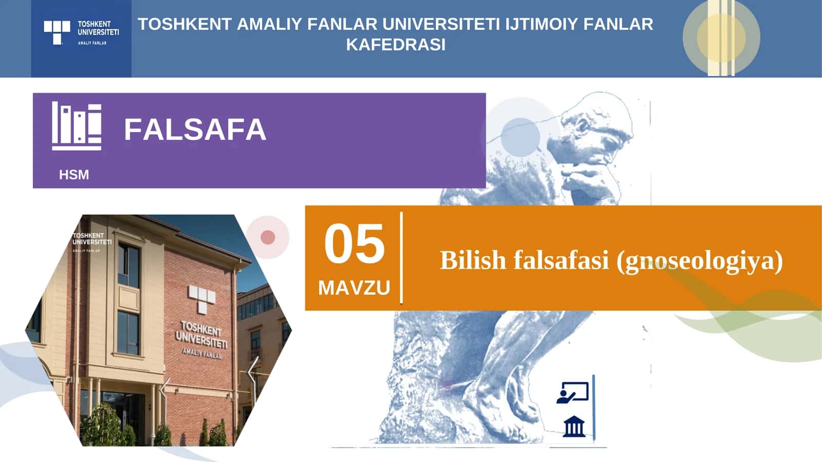 Bilish falsafasi (gnoseologiya) 1