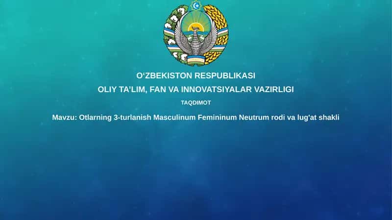 3-deklinatsiya otlari 1