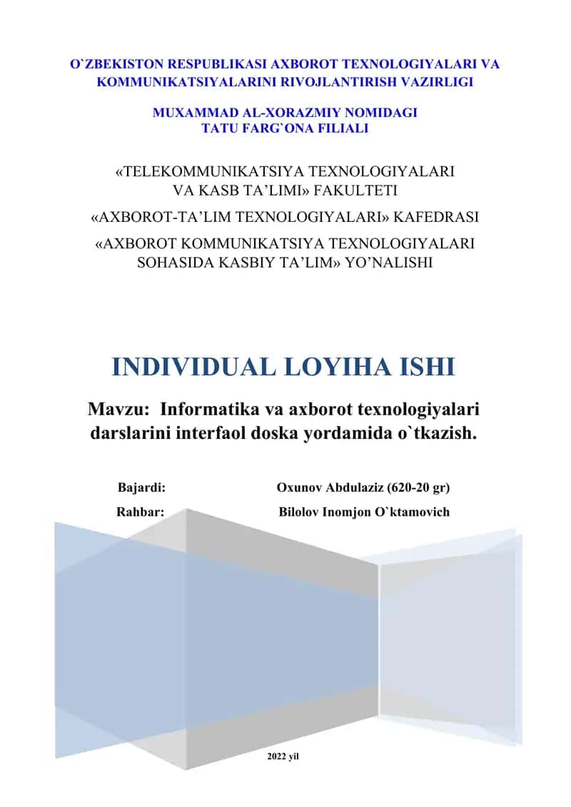 Individual loyha ishi 1