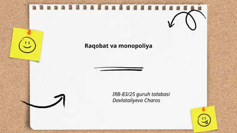 Raqobat va monopoliya 1