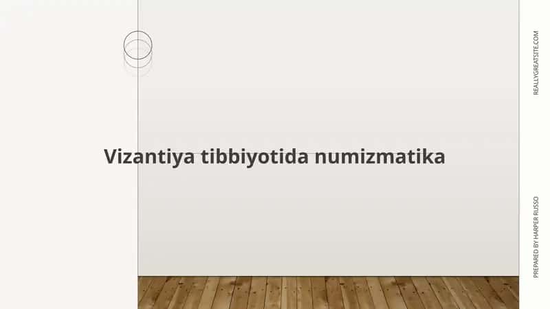 Vizantiya tibbiyotida numizmatika 1