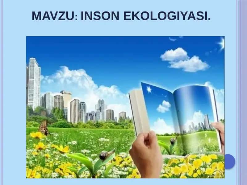 INSON EKOLOGIYASI 1
