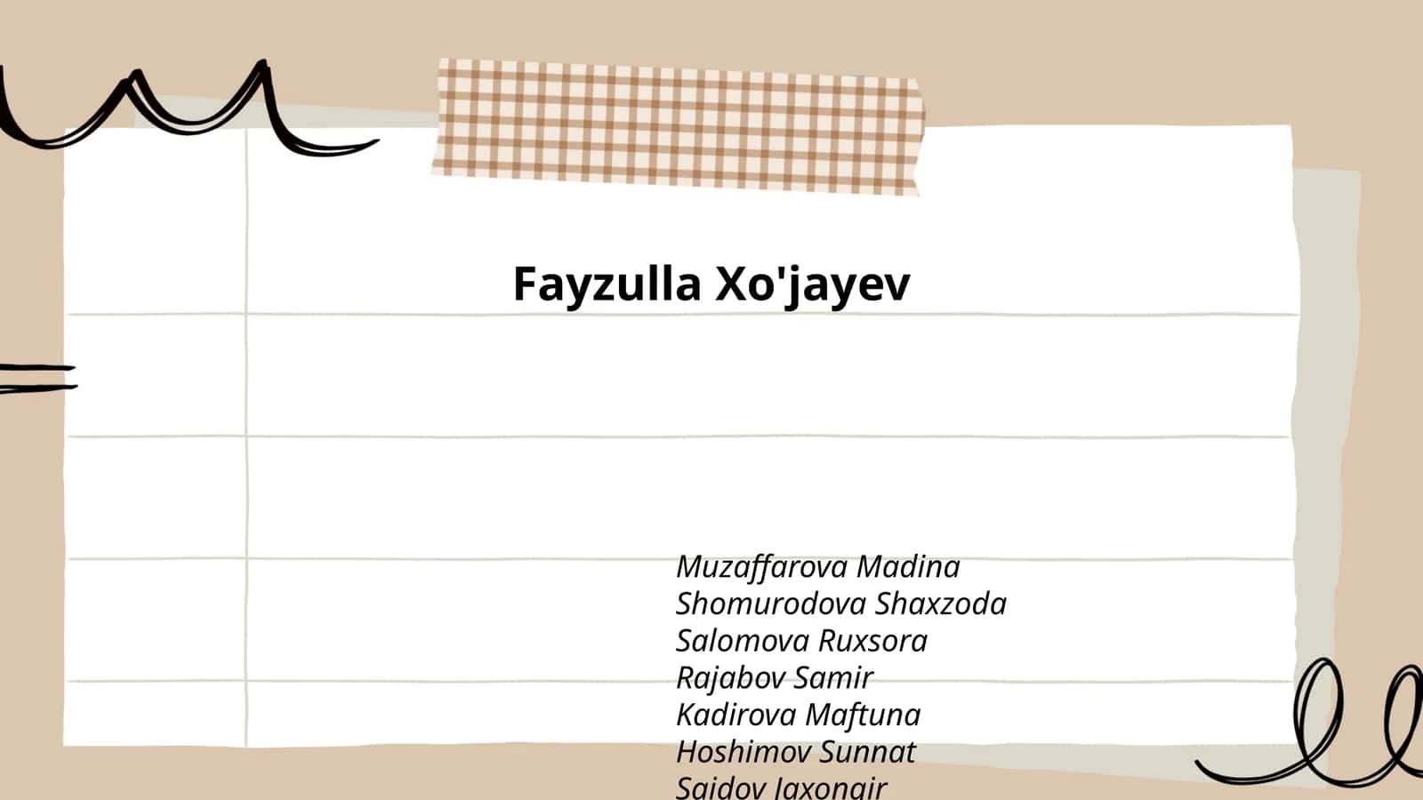 Fayzulla Xo'jayevning hayoti 1
