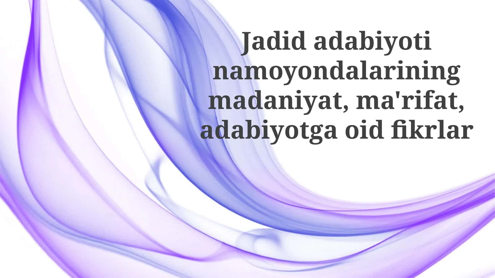 Eliotning an'ana va adabiy ta'lim haqidagi g'oyalari 1