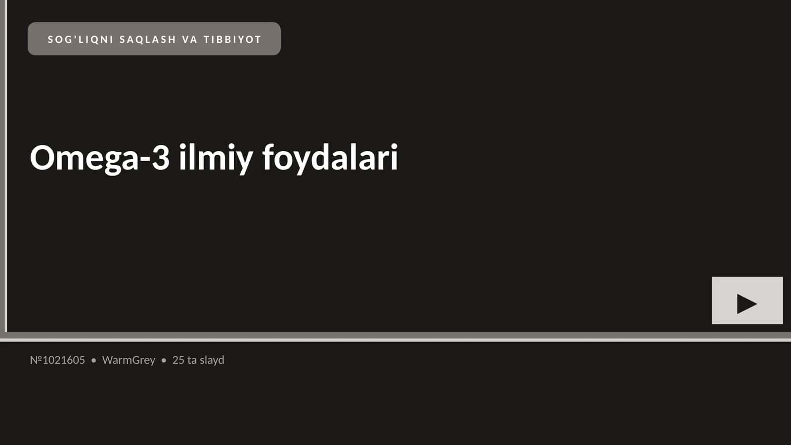 Omega-3 ilmiy foydalari 1