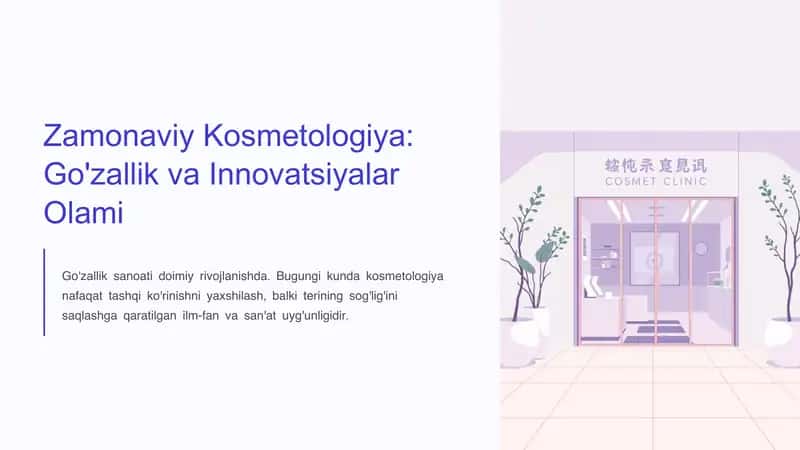 Zamonaviy kosmetologiya 1