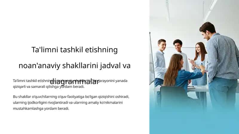 Noan'anaviy Ta'lim Shakllari 1