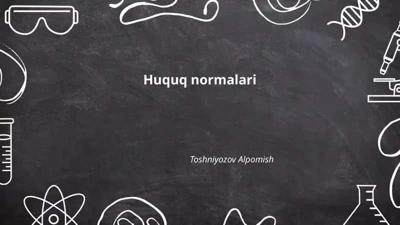 Huquq normalari 1