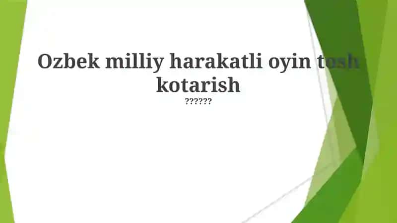 Tosh Ko'tarish