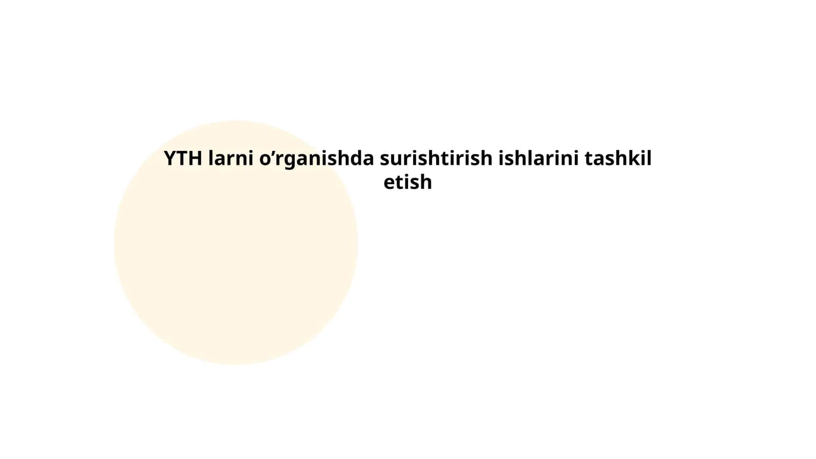YTH larni o’rganishda surishtirish ishlarini tashkil etish 1