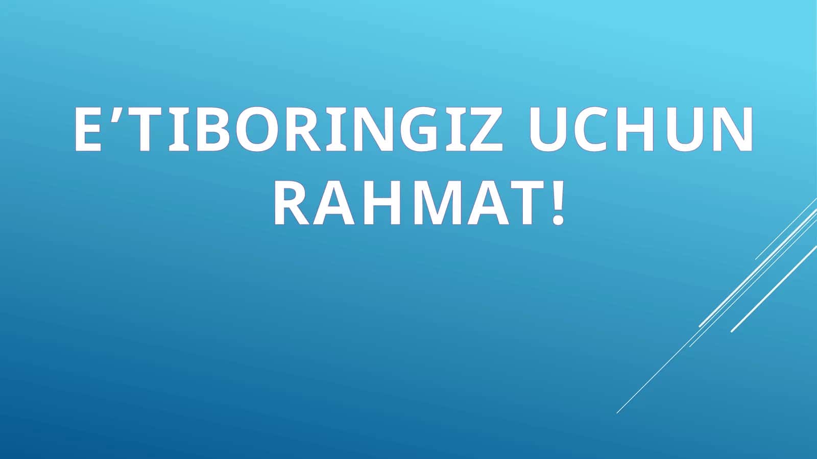 E’TIBORINGIZ UCHUN RAHMAT! 1