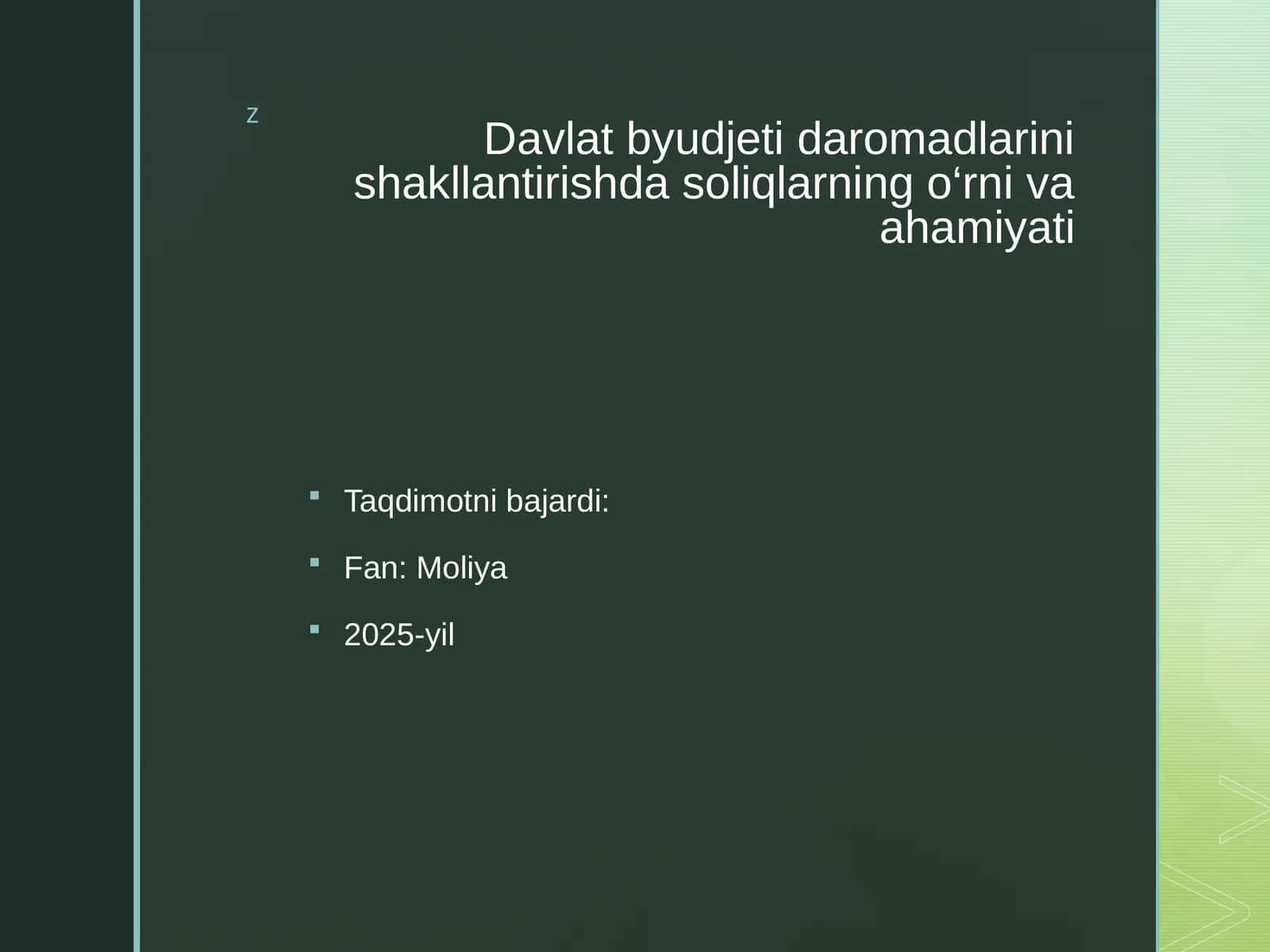Davlat byudjeti daromadlari 1