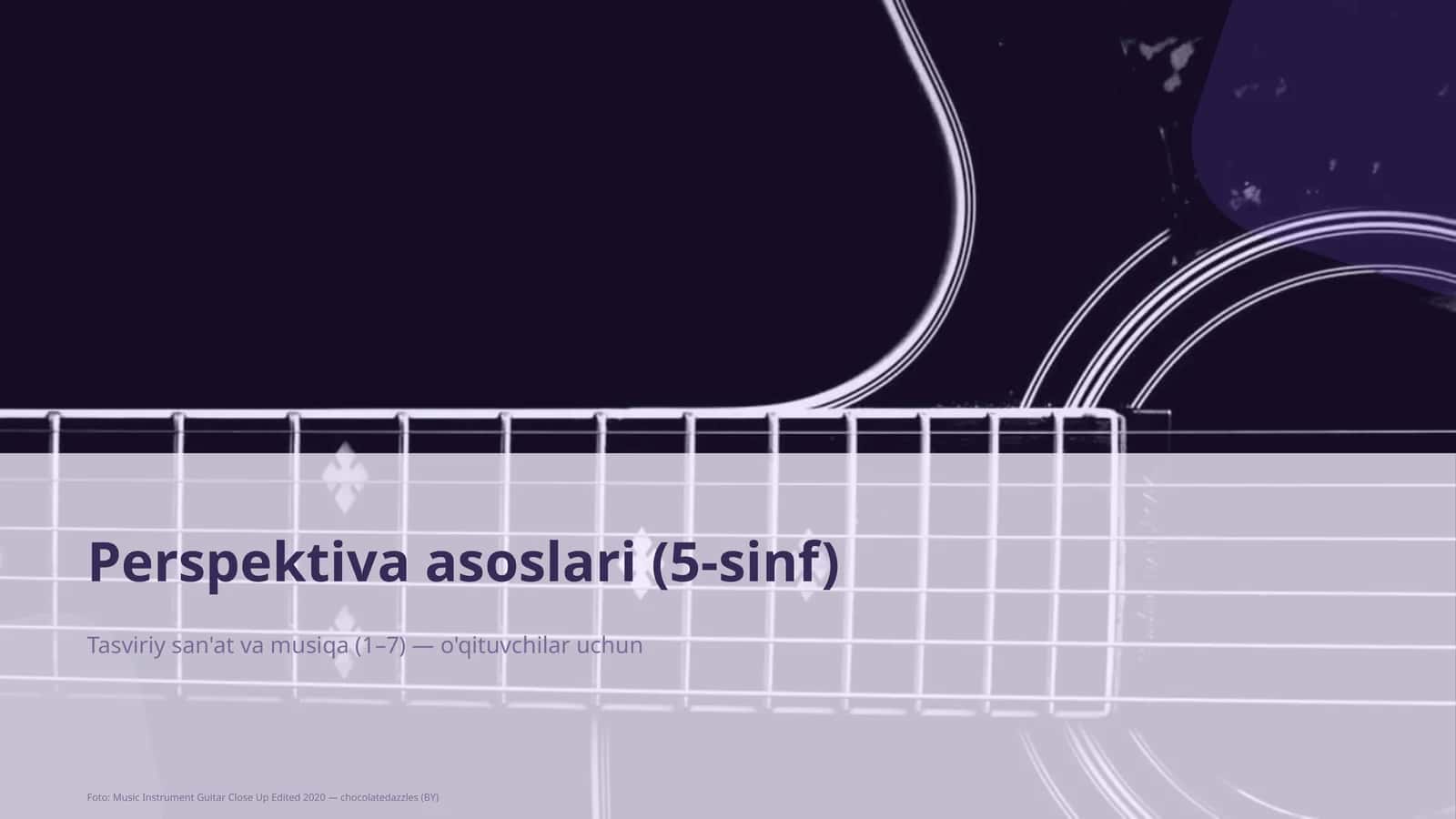 Perspektiva asoslari (5-sinf) 1