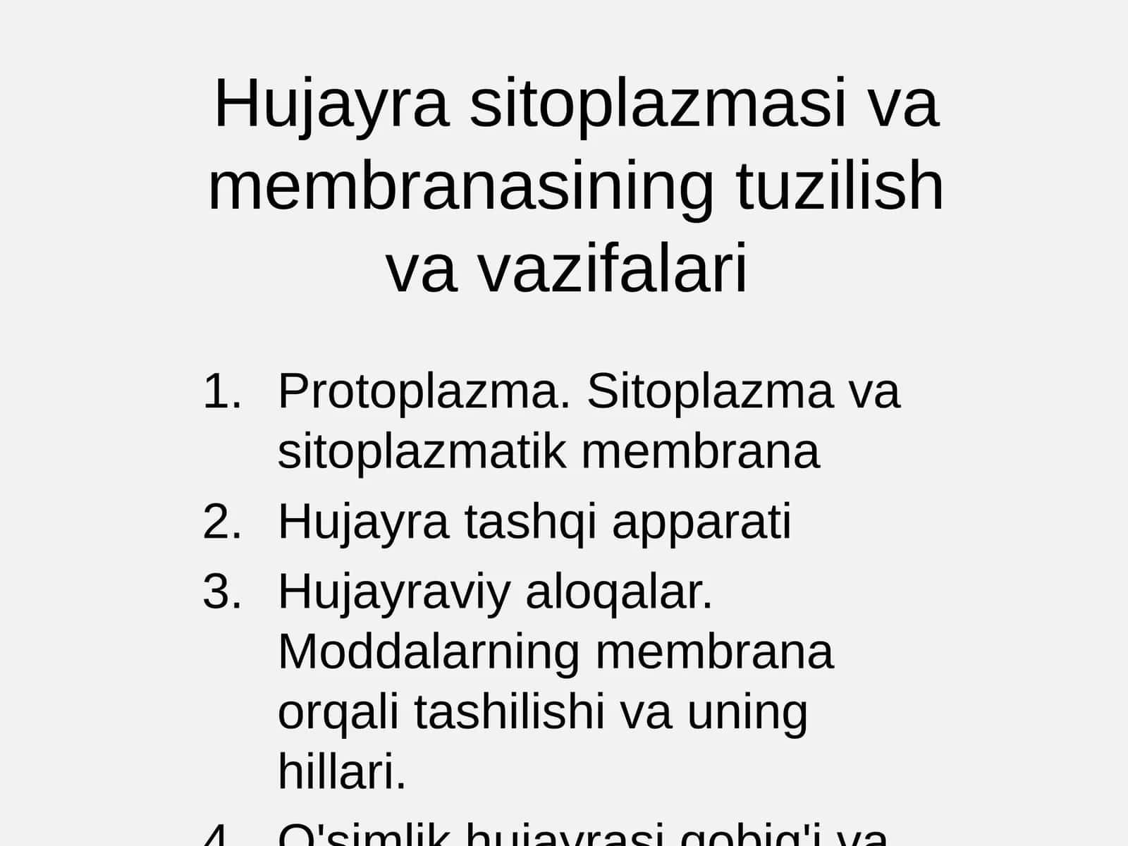 F. Dyujarden hujayrali organizmlar 1