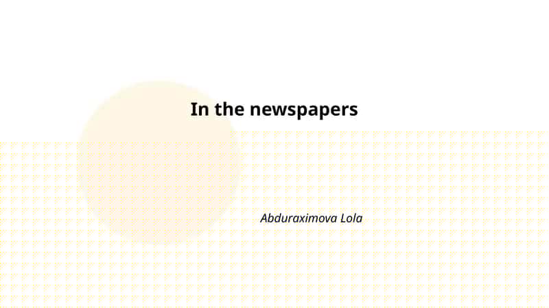Front-page headlines 1