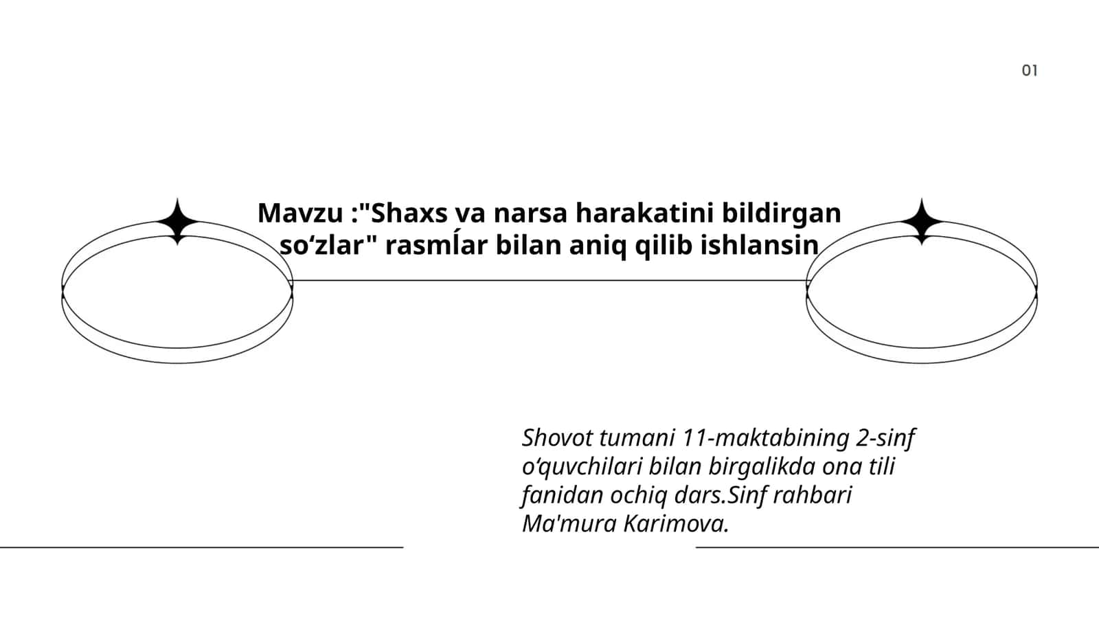 Shaxs va narsa harakatini bildirgan so‘zlar 1
