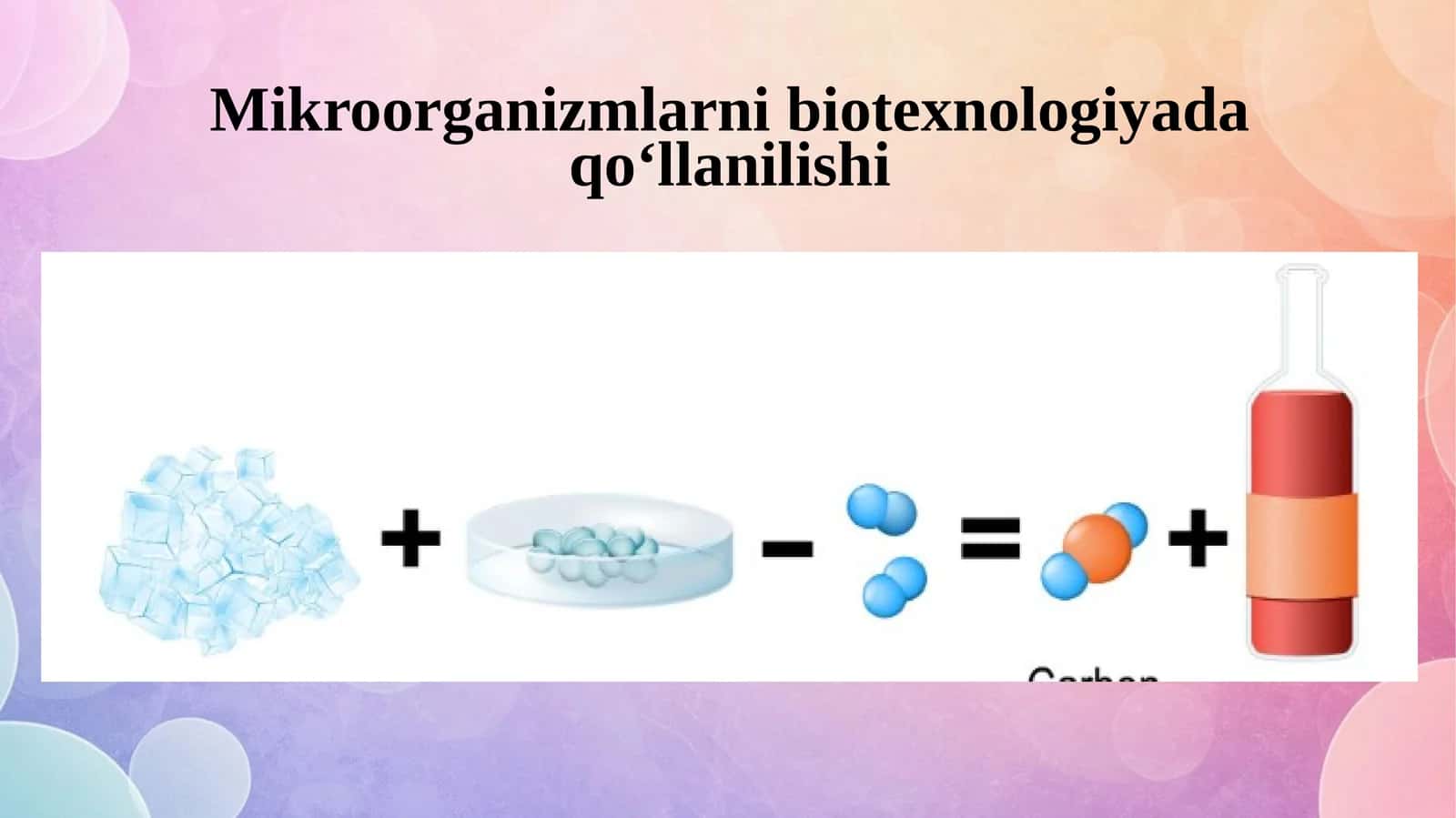 Mikroorganizmlarni biotexnologiyada qo‘llanilishi. 1