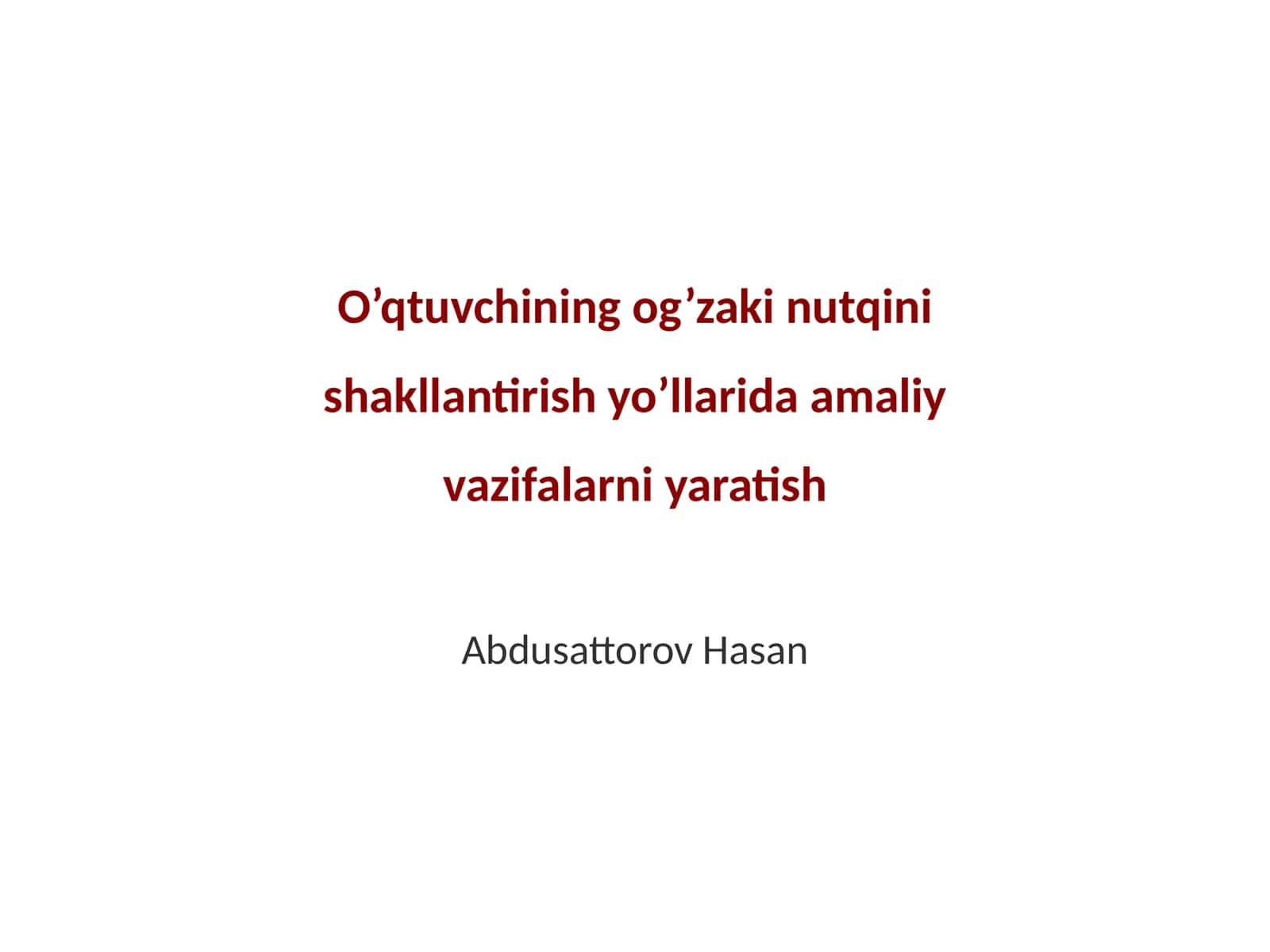 Nutq Shakllantirishning Asosiy Tamoyillari 1