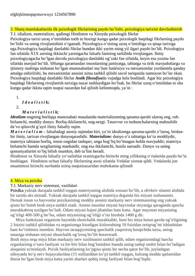 Psixologiya tarixi 1