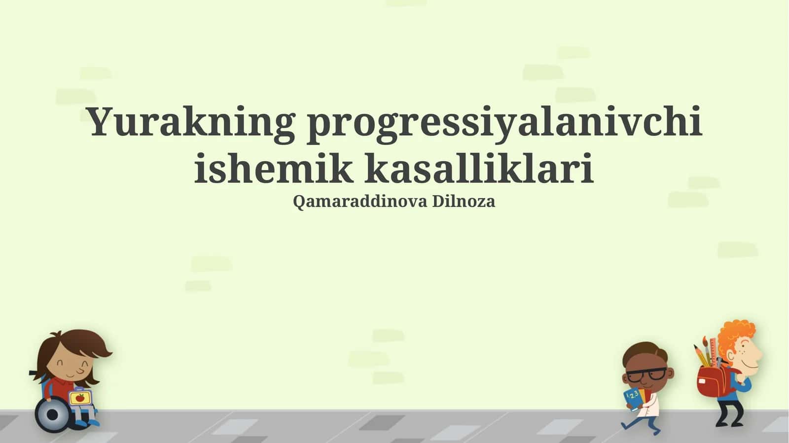 Progressiv Ishemik Yurak Kasalliklari 1