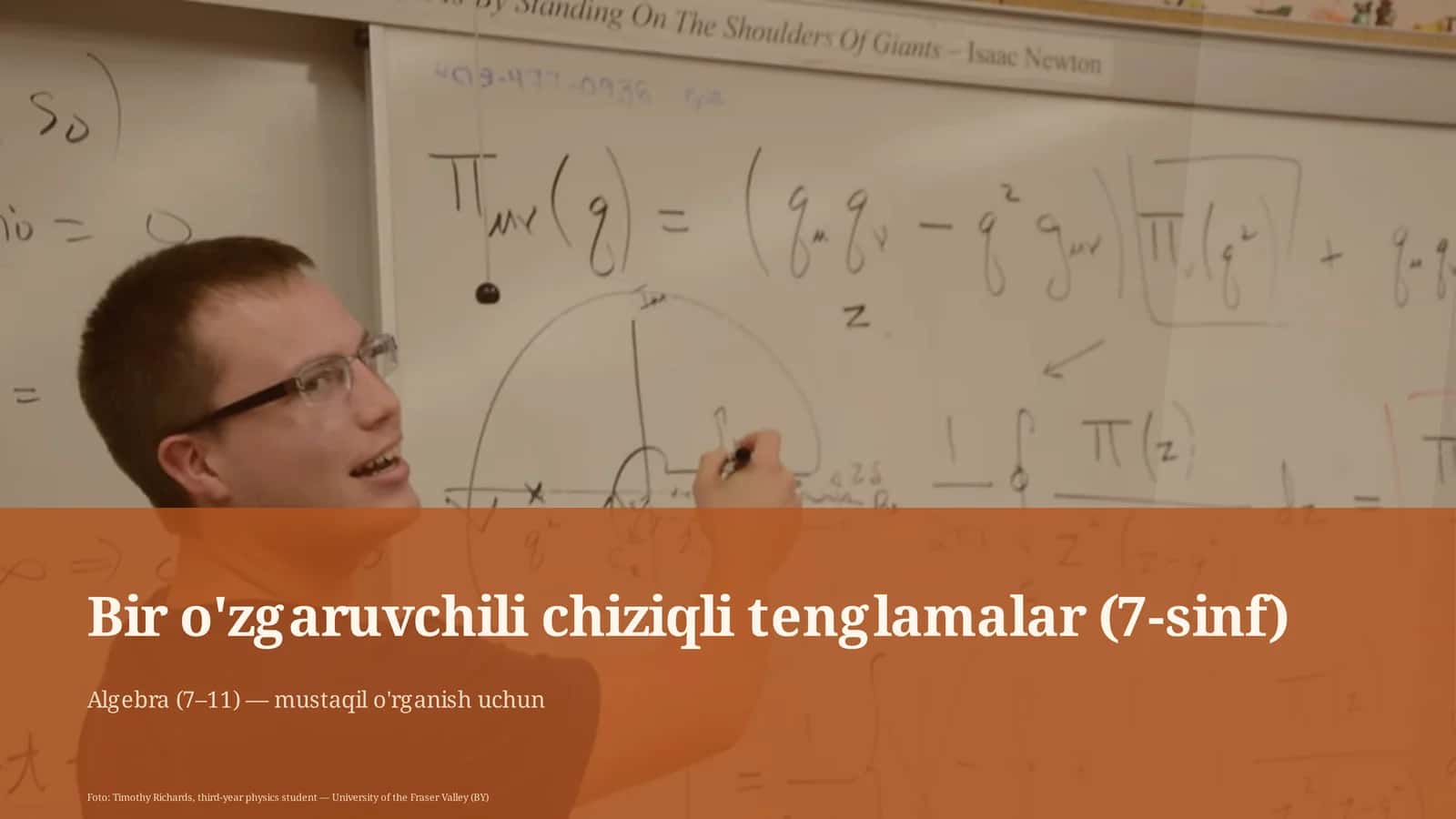 Algebra (7– 1