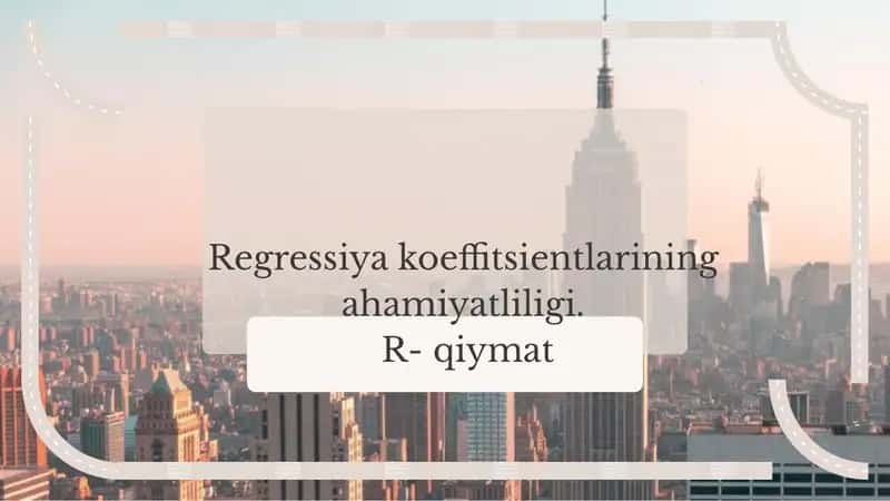Reversiya koeffitsientlari 1