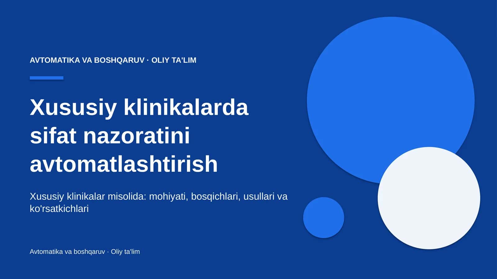 Xususiy klinikalarda sifat nazoratini avtomatlashtirish 1