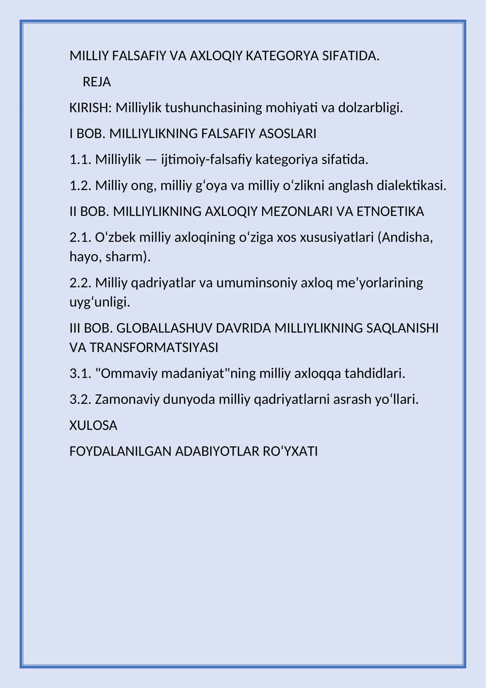 milliy goya falsafiy fan sifatida 1