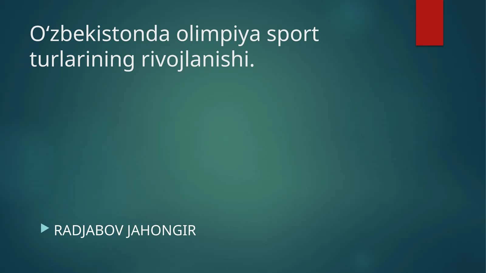 O‘zbekistonda olimpiya sport turlarining rivojlanishi 1