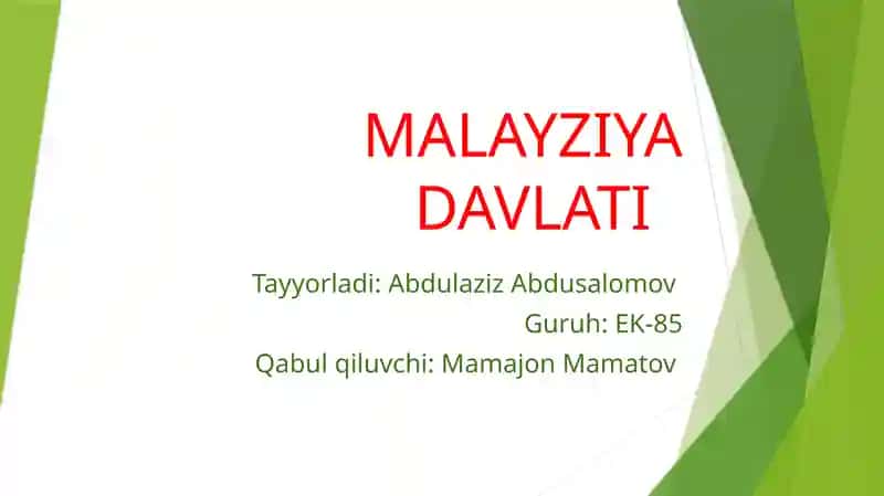 Malayziya Davlati