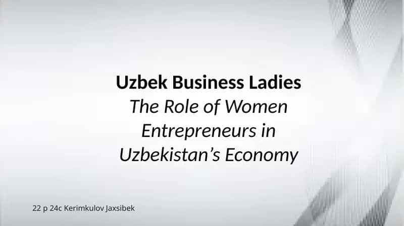 Uzbek Business Ladies 1